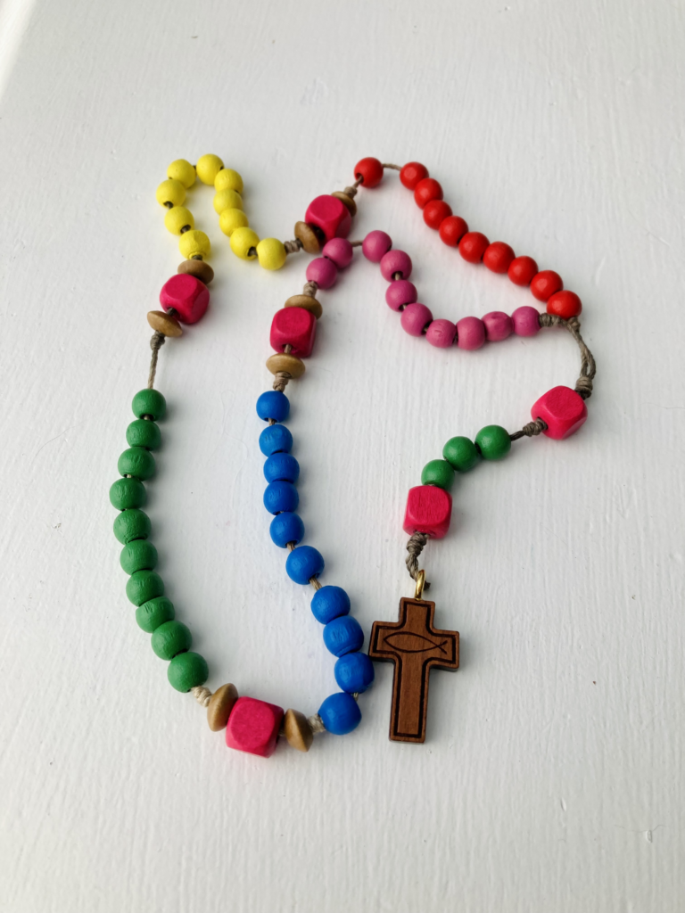 A rosary made for Tori by a friend