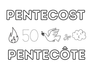 Bilingual Pentecost Coloring Sheets